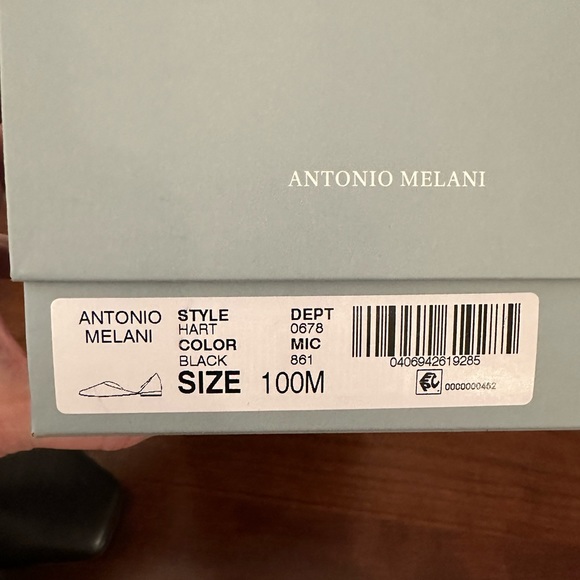 Antonio Melanie Black Flats size 10M - Picture 5 of 5